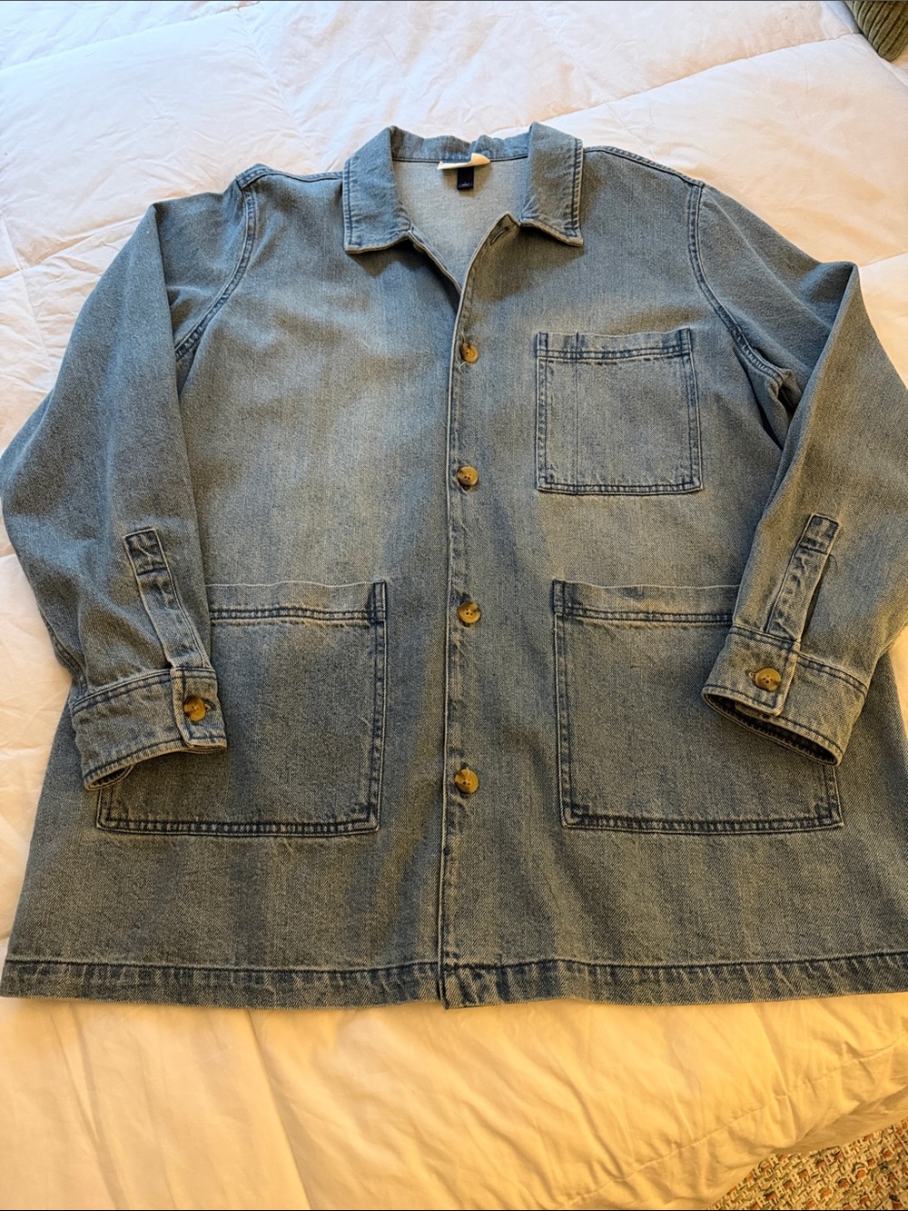 Universal Thread Light Wash Denim Chore Jacket